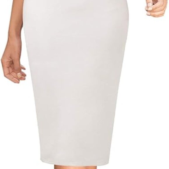 Wedding Dress Business Woman Office Formal Cross Bodycon Stretch XL 14 16 18 - Picture 6 of 15